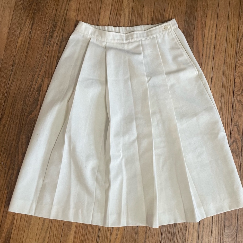 Women’s Midi Pleated Skirt White Small